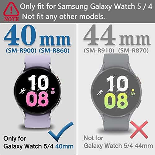 מארז Wugongyan תואם ל- Samsung Galaxy Watch 5 2022 / Galaxy Watch 4 2021 מגן מסך 40 ממ 44 ממ TPU אנטי-SCRACT